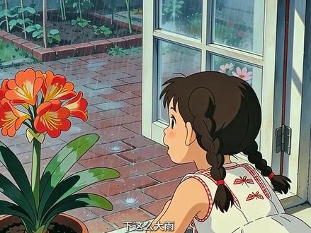 下了一天的雨,家里停电了#治愈系动画 #童年回忆