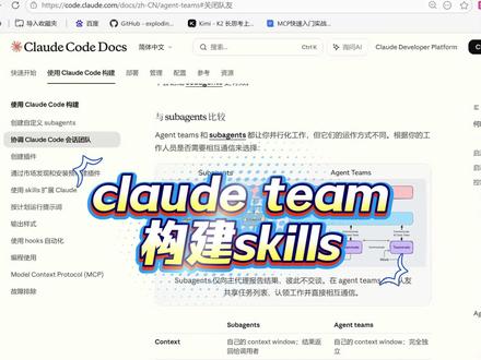claudeteam团队创建的skills #claudecode #team模式 #智能体