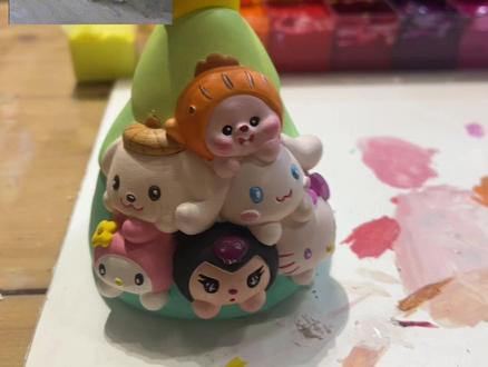 #晒晒你画的石膏娃娃 记录画画日常#三丽鸥