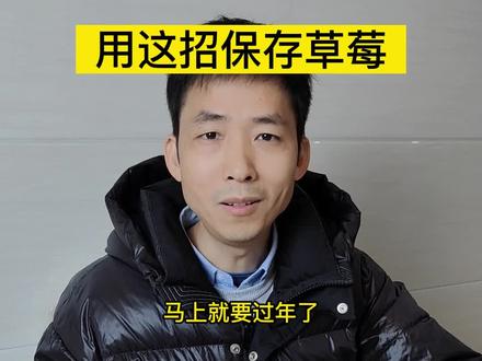 过年草莓怎么保存?草莓这样保存妥妥的 #草莓保存方法 #高端水果 #乡村振兴dou行动