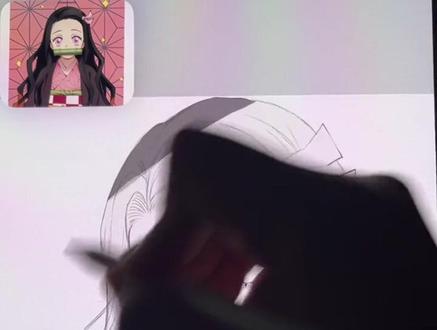 沉浸式画祢豆子 #绘画 #插画 #iPad绘画 #procreate #祢豆子