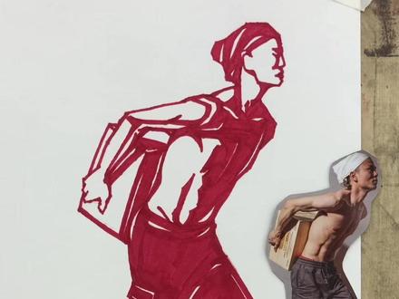 2024届的同学们 剪纸的表现来了 #海豚知道 #画画 #联考 #速写人物 #美术生