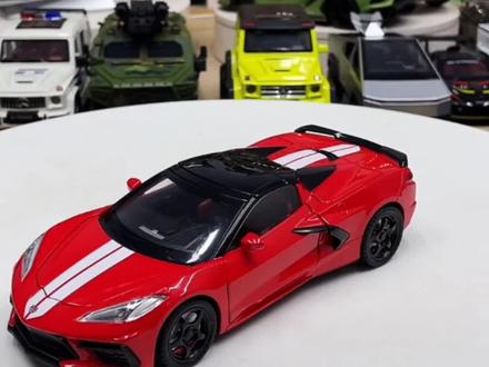 1/22克尔维特C8合金汽车模型回力声光玩具敞篷车仿真车大号 1/22克尔维特C8合金汽车模型回力声光玩具敞篷车仿真车大号#玩具车#儿童玩具车#汽车模型#合金车模#摆件