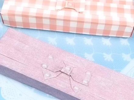 敲好看的折纸 铅笔盒,快给你#闺蜜 安排#折纸教程 #手工diy