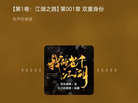 今日份精神食粮 【有声的紫襟】《我的老千江湖(我的老千生涯作者全新力作 | 紫襟故事)》#喜马拉雅