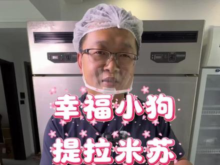 提拉米苏教程之幸福小狗提拉米苏手绘 提拉米苏装饰,幸福小狗手绘提拉米苏#提拉米苏教程#濮阳提拉米苏#抖音美食创作人