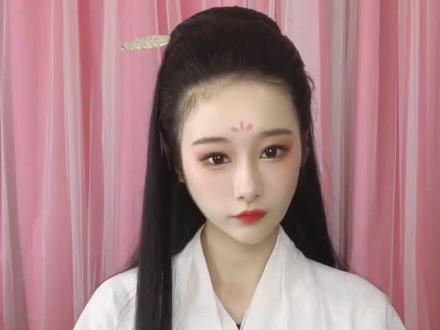 #汉服发型 上邪 白色款的发型分享来咯~@芝月