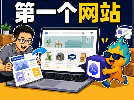 【0基础教程】用Codex,做出你的第一个网站 Codex装好了,不知道用在哪? 本期视频,带你用 Codex + OpenDesign + Next.js + Vercel ,快速做出第一个网站,并发布上线。用跨境电商网站为例。
这是一套很成熟的web端方案,思路适用于大部分的网页开发。熟练掌握,出海或者接项目,都很不错。快学起来吧
#Codex #opendesign#跨境电商#独立站 #字符滚烫