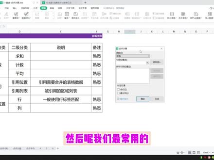 wps excel基础教程:合并计算 同种数据源合并计算,简单的那种#自动化计算 #excel代做 #wps #excel表格制作 #考勤表
