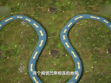 河流裁弯取直的过程:
冲积平原的河流凹岸受到侵蚀,凸岸发生堆积,使得河道越来越弯曲。当弯曲型河床发展到一定阶段,河曲颈部愈来愈窄,水流冲溃河曲颈部后便引起自然裁弯取直。
#河流