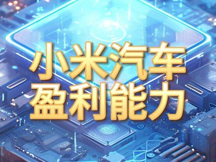 小米汽车,盈利最强的10家企业 #小米汽车 #盈利能力