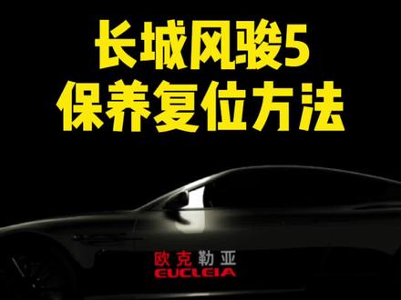 长城风骏5保养复位操作 #风骏5