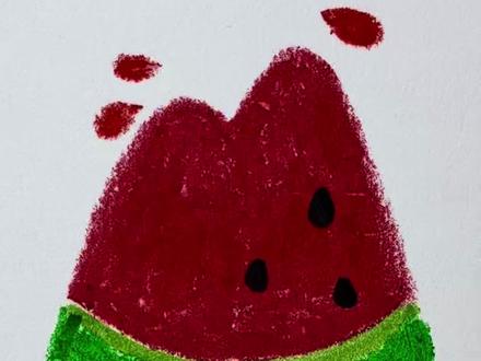 画西瓜表情包 #跟着抖音学画画 #简笔画 #一学就会系列 #创作人计划 #学会快去试试吧🔥