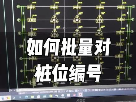 天正如何对工程桩批量编号#cad教程 #cad快捷键 #工程人 #测量 #工程桩
