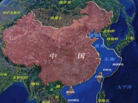 我国领土加上领海面积是巨大的#地理知识 #地图