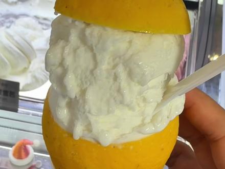 徐州!拜见三重柠檬 青苹果 雪芭冰淇凌大王!!一整个柠檬的造型好可爱#徐州