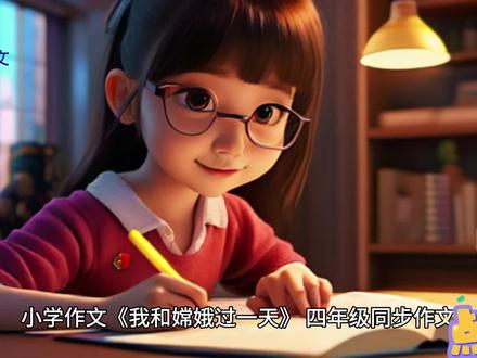 小学作文《我和嫦娥过一天》,四年级上册同步作文 #小学作文 #《我和嫦娥过一天》 #四年级上册同步作文