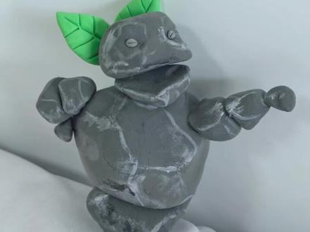 简单地做一个石矶娘娘叭:臭小子,给老娘记着!#超轻粘土 #手工diy #粘土教程 #亲子手工 #2025要像石矶娘娘一样心态倍棒