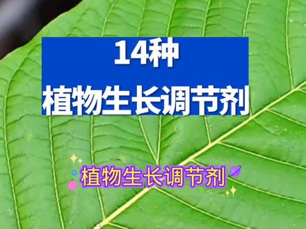 14种植物生长调节剂作用,您都知道多少?#新农人2023计划 #植物生长调节剂 #调节剂厂家 #优利普许欢
