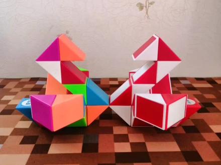 【第8集】24段魔尺教程-天鹅,持续更新中,喜欢的关注一下,给大家带来更多更好看的造型#益智玩具#24段魔尺