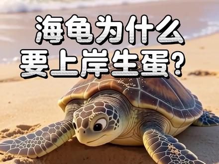 趣味科普|海龟为什么要上岸生蛋?#知识分享 #科普一下 #百科知识 #儿童科普动画#儿童益智 @DOU+上热门