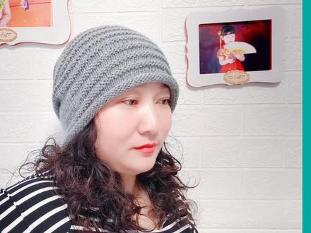 网红款堆堆帽的编织方法第一集,新手来吧简单大方,没有年龄限制 #毛线编织 #手工 #棒针