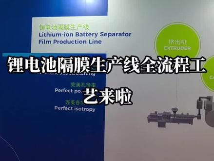 锂电池隔膜生产线工艺流程