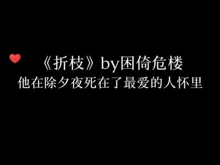 陆修文是知道自己熬不过去了吗?要换上他的黑衣,在热闹的除夕夜死在了爱人怀里……#折枝 #金弦 #谷江山 #小说 #广播剧