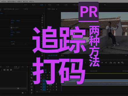 PR两种方式人物追踪打码 #pr教程 #追踪打码 #马赛克 #面部马赛克