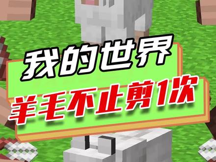 我的世界:羊不止能剪1次毛?多剪羊会消失,羊毛能召唤傀儡兔