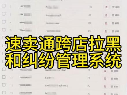 速卖通跨店拉黑和纠纷管理系统 #速卖通