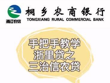 手把手教学之三治信农贷