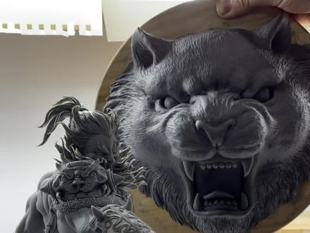 接下来制作武器了#软陶#粘土#面塑#手办制作#张飞 #手工