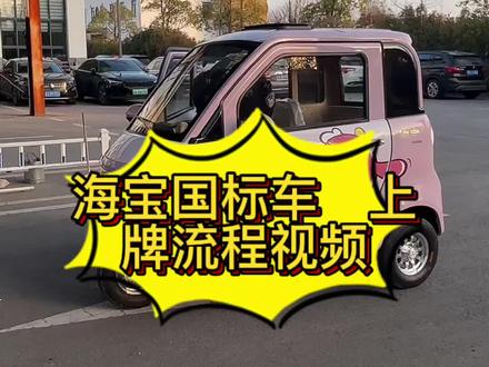 今天带着我们的顾客去上牌#海宝篷车 #海宝电动车 #海宝上牌车 #淮南#海宝三轮车