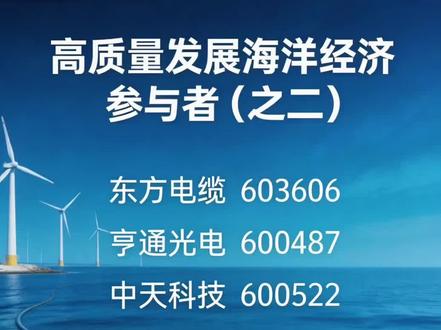 高质量发展海洋经济参与者(之二) #股票分析 #股票基本面分析 #股友交流学习 #海洋经济