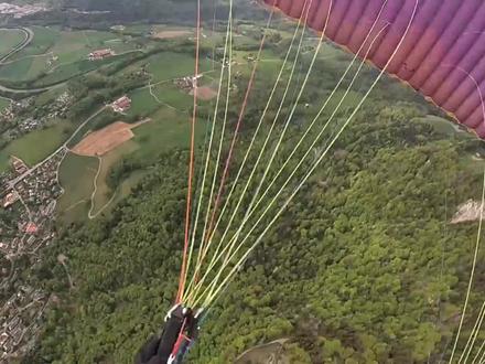 为什么会被伞包住,这个问题很经典。#滑翔伞 #滑翔伞事故 #危险动作禁止模仿