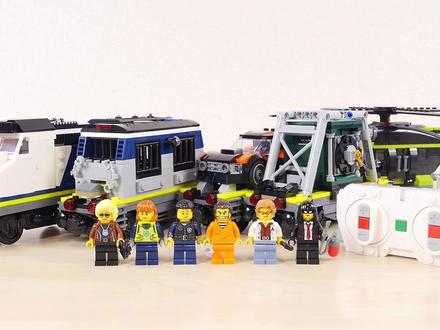 乐高60508警匪大追击列车拼搭 #乐高