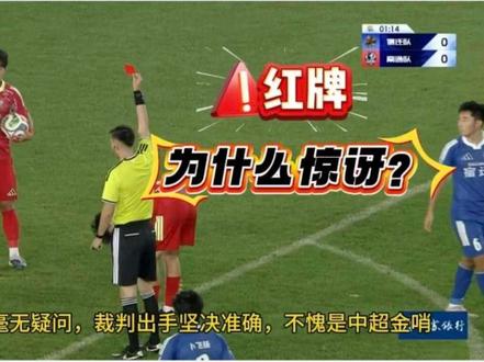 南通队红牌毫无争议,但是为什么只有一个角度?你们怎么看? #苏超 #宿迁对南通 #南通红牌