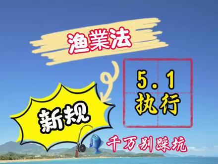 新渔业法5.1施行:休闲垂钓“免证不免规”,别踩坑#渔业法 #钓鱼 #海钓 #踩坑