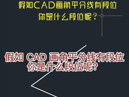 CAD画角平分线,你是什么段位呢?
#cad #cad教程 #cad画图