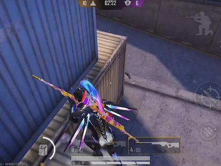 突变团竞新机甲套装跑酷,配上双AWM,直接爆秀全场!