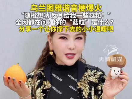 乌兰图雅谐音梗爆火
“随橙想呐 反耳给我一些菇粒!”
全网都在问:你的“菇粒”是什么?
分享一个让你撑下去的小小温暖吧#乌兰图雅
#乌兰图雅的菇粒