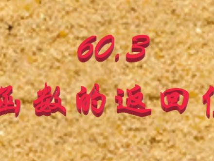 60.3.调用函数——函数的返回值 #C语言