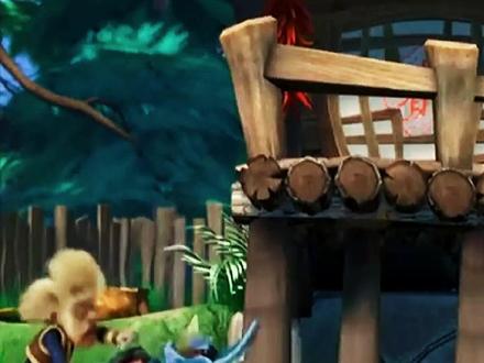 光头强真厉害,刚做好的鳄鱼电锯就把自己家拆了#熊出没