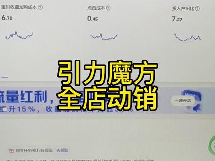 引力魔方的全店动销核心玩法!#电商 #直通车