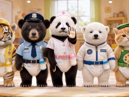 幼儿园排练舞蹈 倒车 请注意哦 #ai跳舞 #萌宠搞笑 #倒车请注意 #AI创作浪潮计划 #剪映