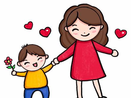 母亲节简笔画,祝天下妈妈母亲节快乐! #简笔画 #母亲节 #亲子早教