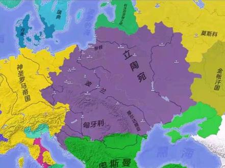 一张图看懂波兰王国的崛起#地图 #地理 #图说历史