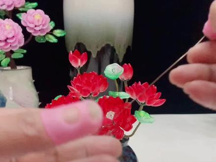 琉璃小荷花完整教程#好运莲莲荷花分享给你