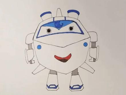 简笔画#儿童简笔画 #超级飞侠包警长简笔画#简笔画教程